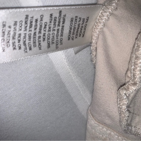 WHBM Sz 6 Tan Champagne Velvet Pleated Placket Collar Blazer - Picture 11 of 11